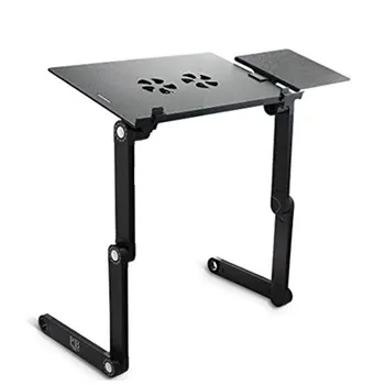 

Portable Foldable Adjustable Folding Table with Mouse Board for Laptop Desk Computer Notebook Stand Tray for Sofa Bed Plastic 30