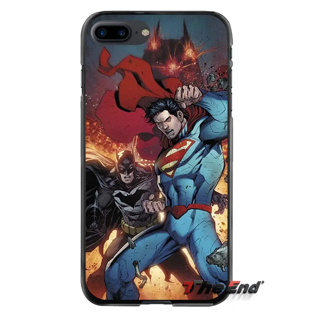 Супермен логотип для Apple iPhone 4 4s 5 5S 5C SE 6 6S 7 8 Plus X iPod Touch 4 5 6 Аксессуары чехлы для телефонов