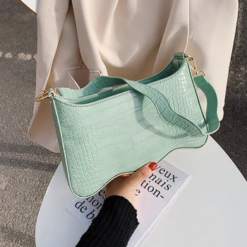 

Stone pattern Tote bag 2020 Fashion New High quality PU Leather Women's Designer Handbag Solid color Shoulder bag Underarm bag
