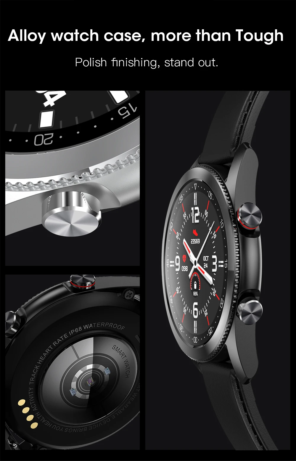 smartwatch à prova d'água com bluetooth, monitoramento