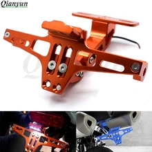 Универсальный CNC алюминиевый мотоцикл регулируемый угол номерной знак кронштейн для Honda VFR750/S VFR800/F VTR1000/F CBF1000 VF750/S