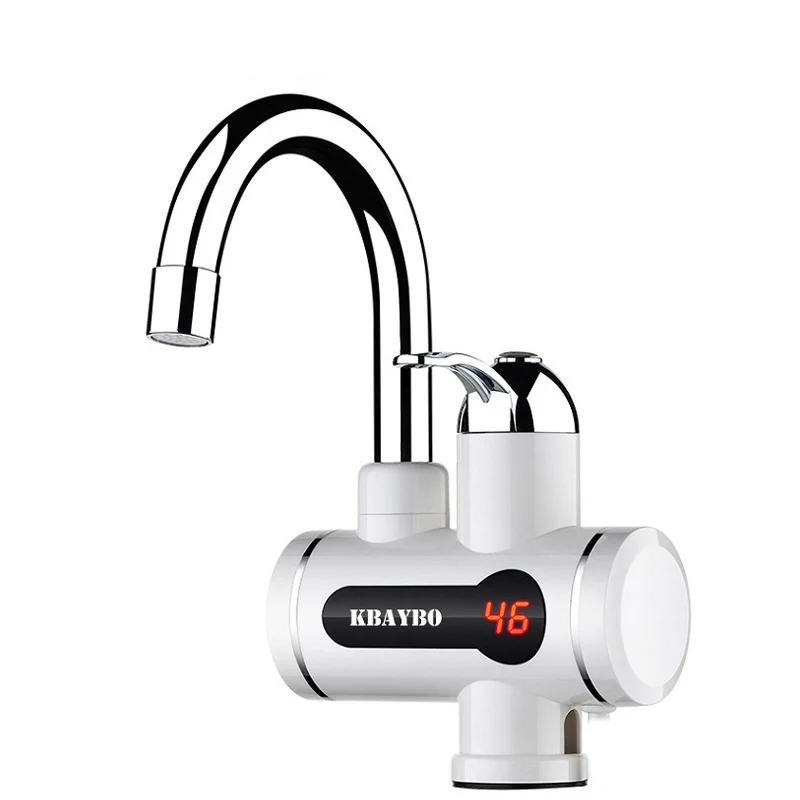 

NEW Fashion Instant Water Heater LCD Temperature Display Tankless Water Heater Tap Instant Hot Water Faucet Crane 3000W