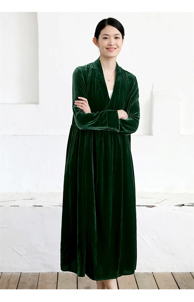 M-6XL 7XL, английский стиль, женское весенне-осеннее велюровое платье с длинными рукавами, модное зимнее велюровое макси платье, большие размеры, вечернее платье