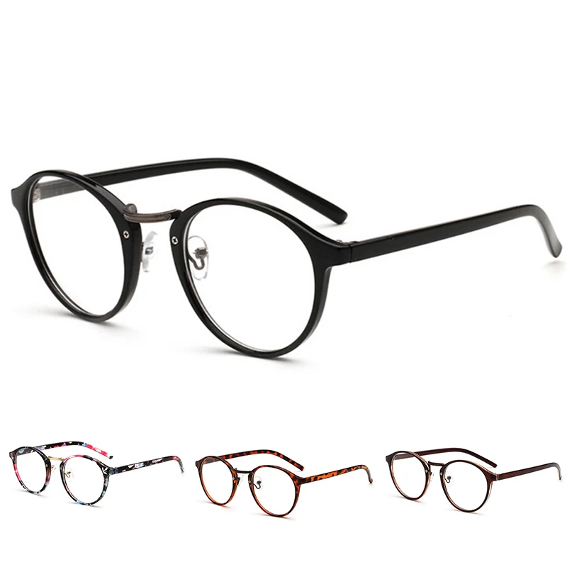 Женские и мужские прозрачные круглые очки, прозрачная оправа, очки для близорукости, очки для глаз, оправа для ботанов, оптические оправы, прозрачные