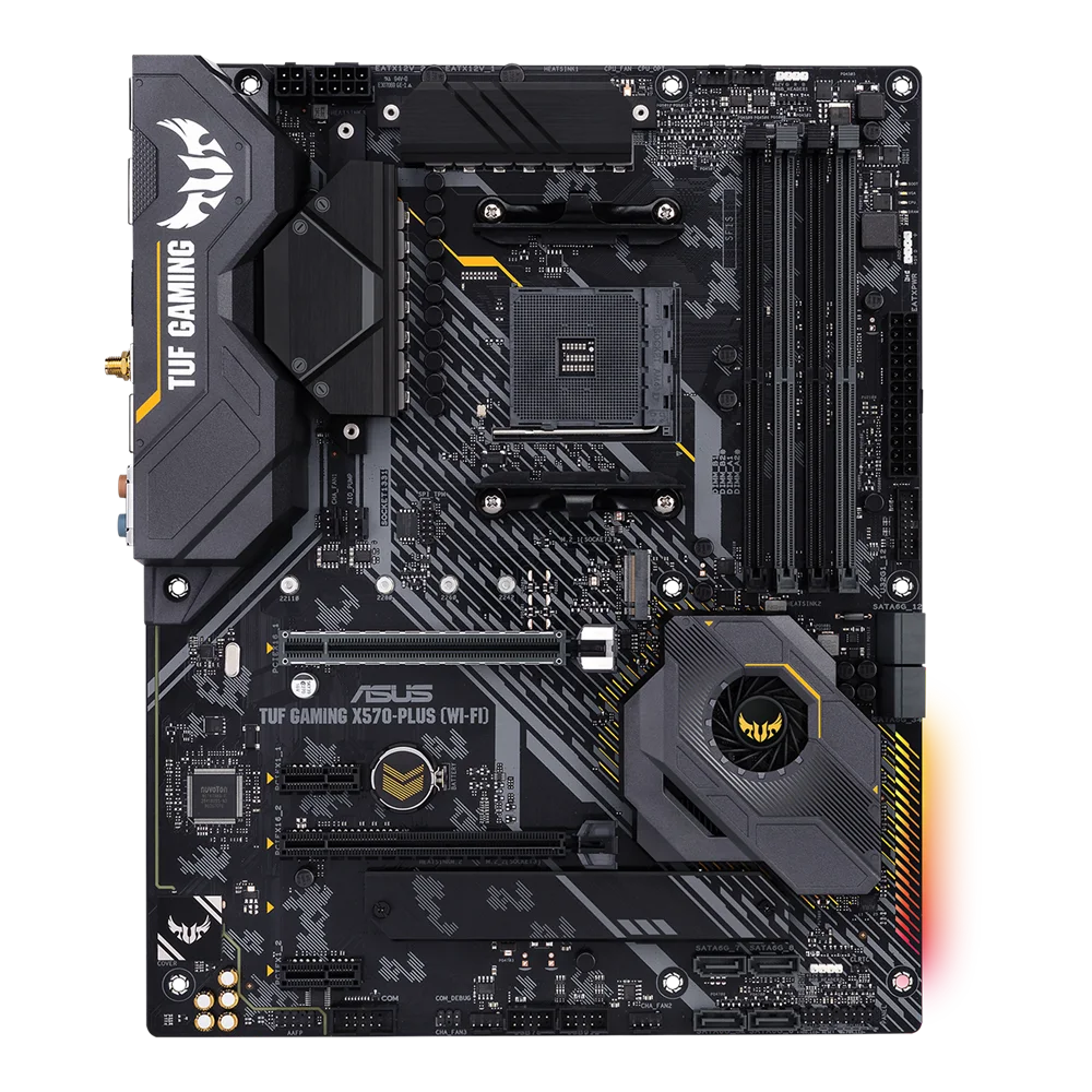 best motherboard for pc Asus TUF GAMING X570-PLUS WI-FI Motherboard Socket AM4 DDR4 128GB For Ryzen 5 2600E 9 3900X cpus USB 3.2 M.2 AMD X570 Placa-mãe best motherboard for home pc