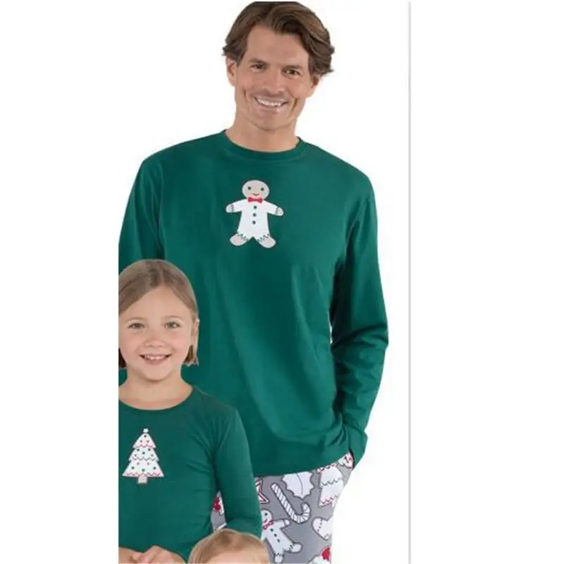 Одинаковые рождественские пижамы, Семейный комплект, Рождественская одежда для сна с капюшоном для женщин, мужчин и детей, ночное белье,, милый новогодний Пижамный набор, C0601