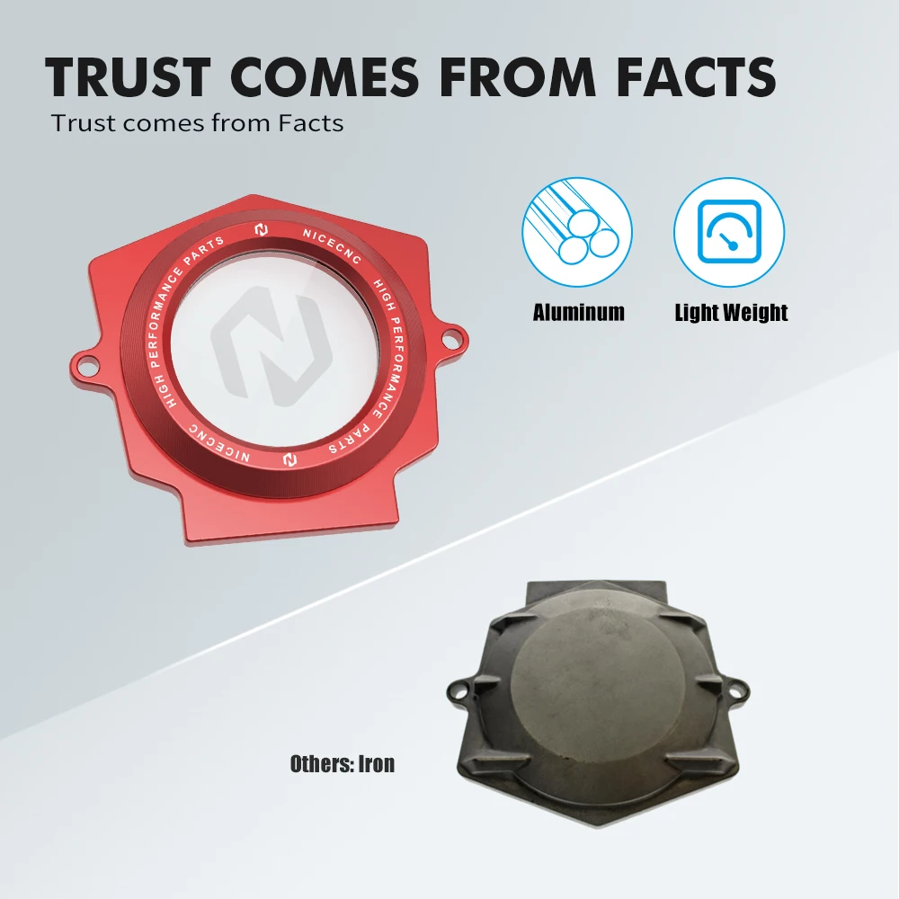 Aluminum Cam Cover For Yamaha Raptor 700R 700 2006-1S3-11185-00-00 1S3-11185-10-00 ATV Accessories NICECNC For Raptor 700 atv accessories