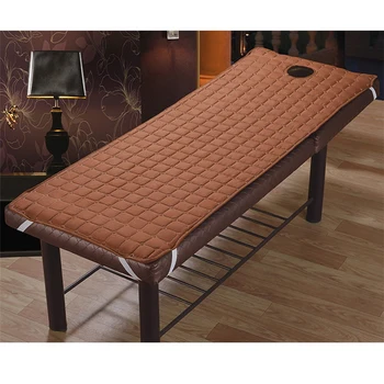 

Solid Plaid Beauty Massage Bed Sheets Skin-Friendly Material Massage Sheet SPA Treatment Bedspread With Round Breathing Hole190X