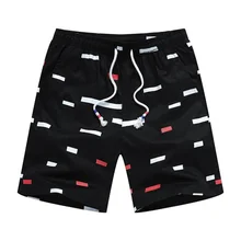 Модная одежда для активного отдыха с принтом свободные шорты длиной до колена летние новые мужские повседневные шорты высококачественные фитнес мужские укороченные шорты