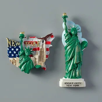 

Tourist souvenirs America statue of liberty USA flag New York 3d refrigerator fridge magnets collection gifts home decoration