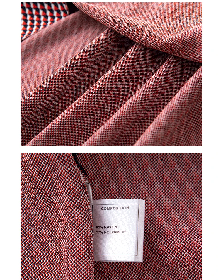 Новинка осень зима женский модный вязаный свитер платье жаккард с геометрическим узором короткий рукав А-силуэт платья из плотной ткани синий красный
