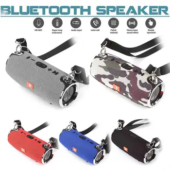 

Waterproof Speaker Outdoor Bicycle Subwoofer Bass Wireless Speakers Mini Column Box Loudspeaker FM Radio