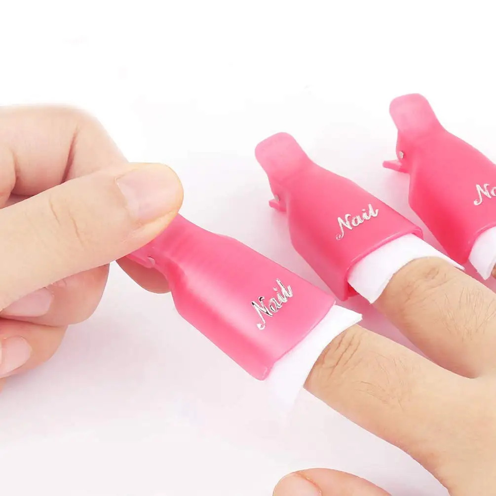 Plastic Nail Art Soak Off Clip Caps Uv Extension Gel Nail Polish