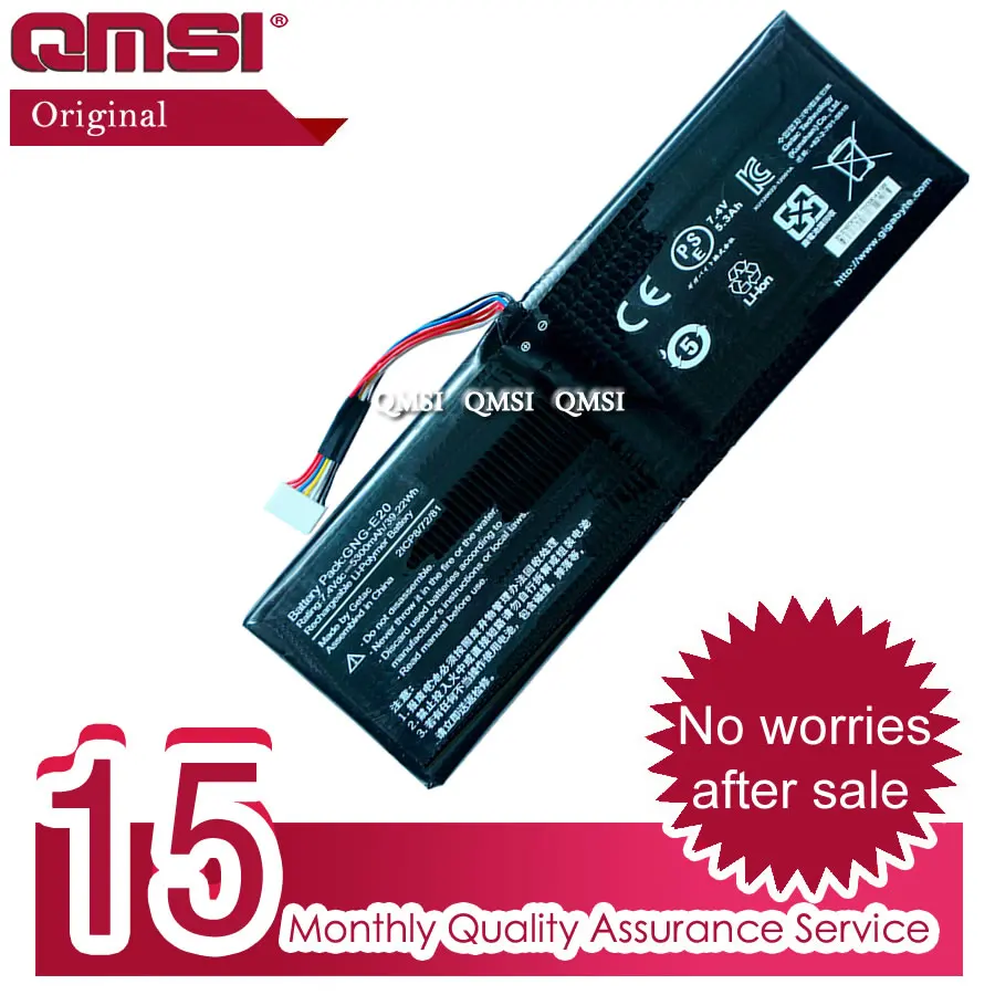 QMSI 7,4 V 5300 мА/ч, 39.22WH GNG-E20 GNG-E20 Батарея подходит для GIGABYTE ультрабук U21MD GNG-E20 2ICP8/72/81