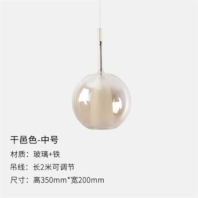 nordic bottle colored glass led pendant lights designer hanging lamp living room bar villa luminaire home deco kitchen fixtures - Цвет корпуса: W