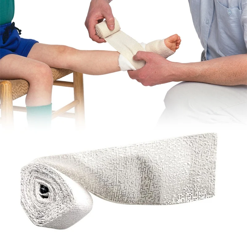 

1 Roll 4.6m Medical Plasters Bandage Quick-Drying Gypsum Splint Gauze First Aid Bandage for Fracture Fixation