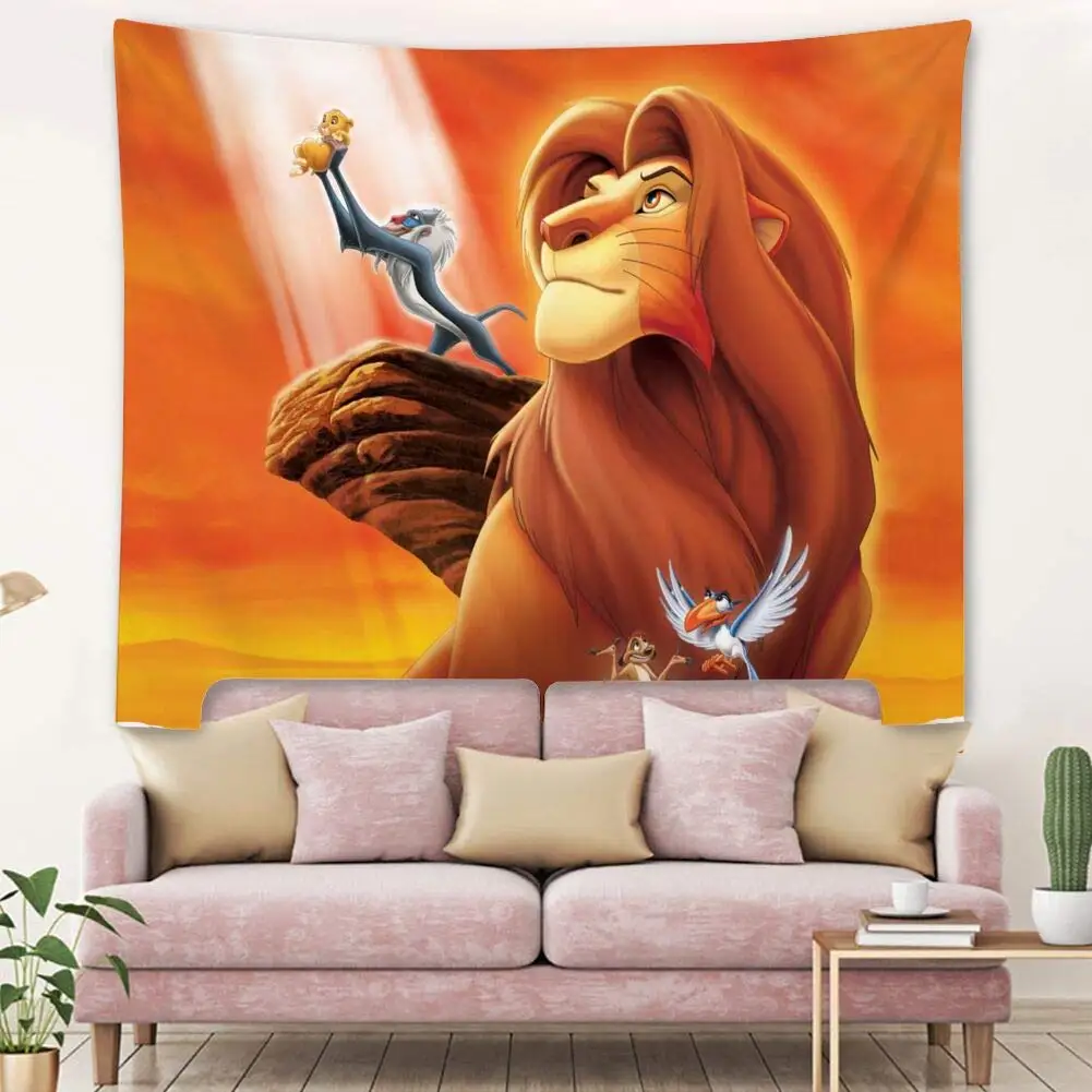 Unique Tapestries Bedding Dorm Hd Lion King Movie | Дом и сад