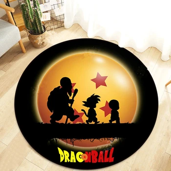 

Anime Dragon Ball Z Walking Master Round Door mat Rug Carpet Floor Bedroom Doormat Non-slip Mat Cartoon Gifts