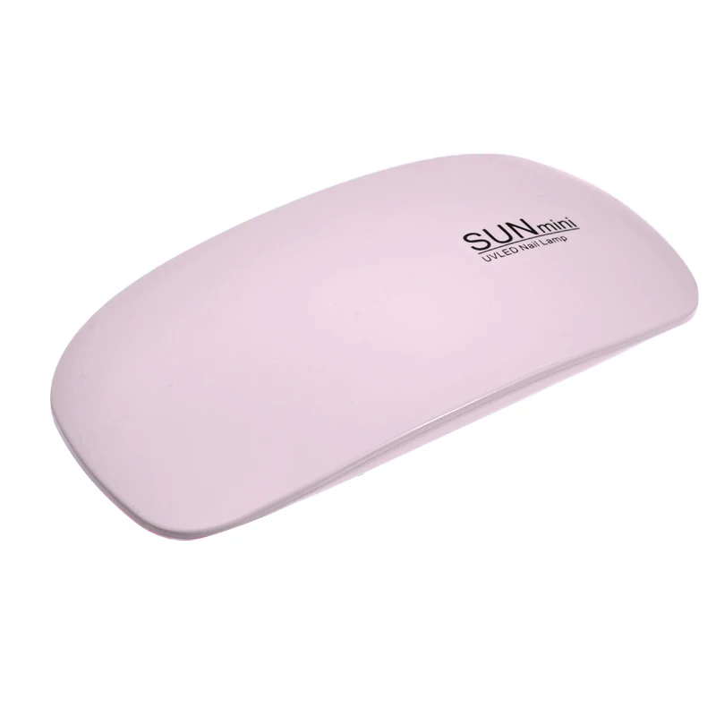 pink OSHIONER портативная мини 6 Вт Светодиодная лампа для сушки ногтей USB зарядка 30s 60s таймер светодиодный светильник быстросохнущие ногти гель-Маникюр для дизайна ногтей - Цвет: pink