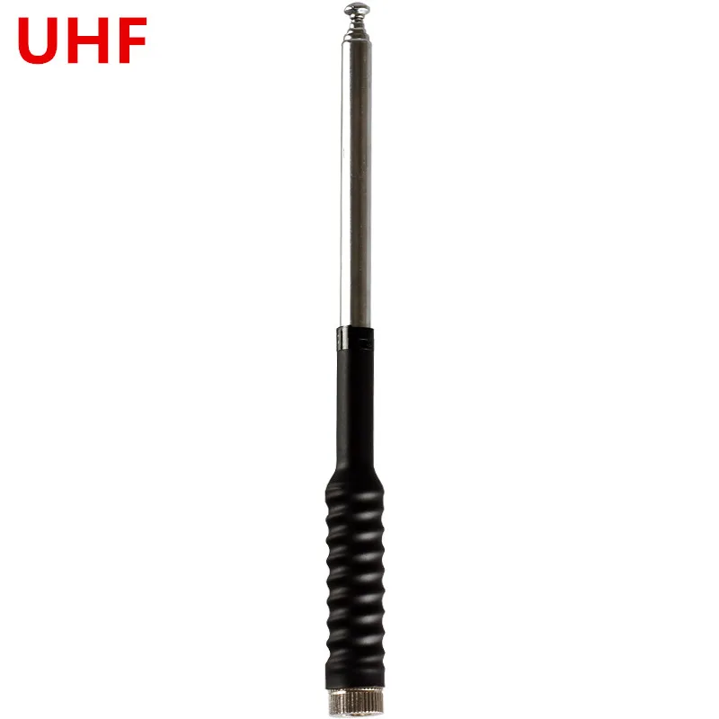 walkie talkie telescopic tie-rod antenna UHF 400-480MHZ antenna SMA-M for YAESU Vertex VX-1R VX-2R VX-3R VX-7R - Цвет: Черный