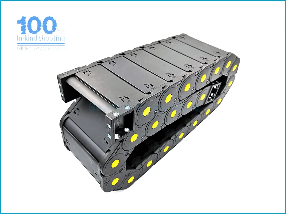 JFLO 30x100mm 1 Meter Towline Transmission Nylon Drag Chain Wire Carrier Cable Semi-enclosed Interior Opening Free Shipping