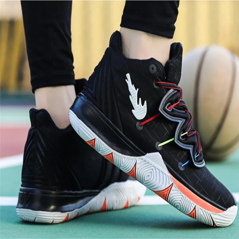 Новинка, высокое качество, Kyrie 5, мужские спортивные кроссовки Jordans, баскетбольные кроссовки, спортивные Нескользящие осенние кроссовки