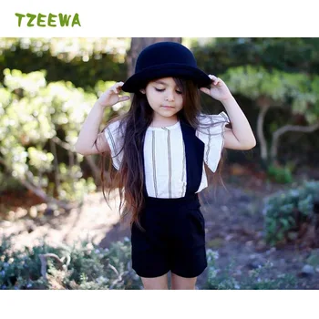 

Fashion Girls Clothes Set Summer Child Outfits Toddler Kids Baby Girls Suit 2pcs Tops+Shorts Conjunto Infantil Menina Girls Sets