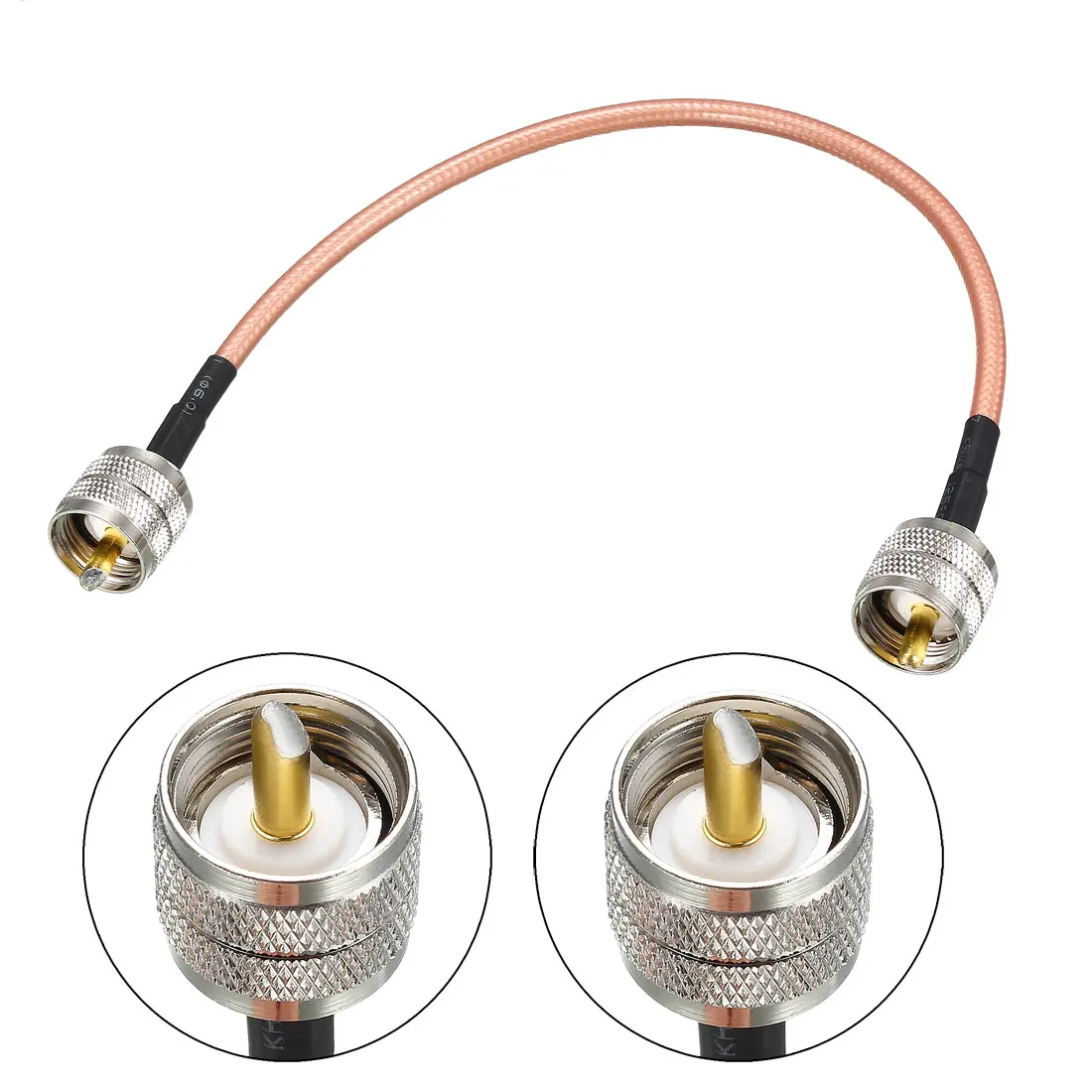 uxcell Low Loss RF Coaxial Cable Connection BNC Male N Male SMA Male Dual PL-259 UHF Male Mini UHF Male Coax Wire RG-142