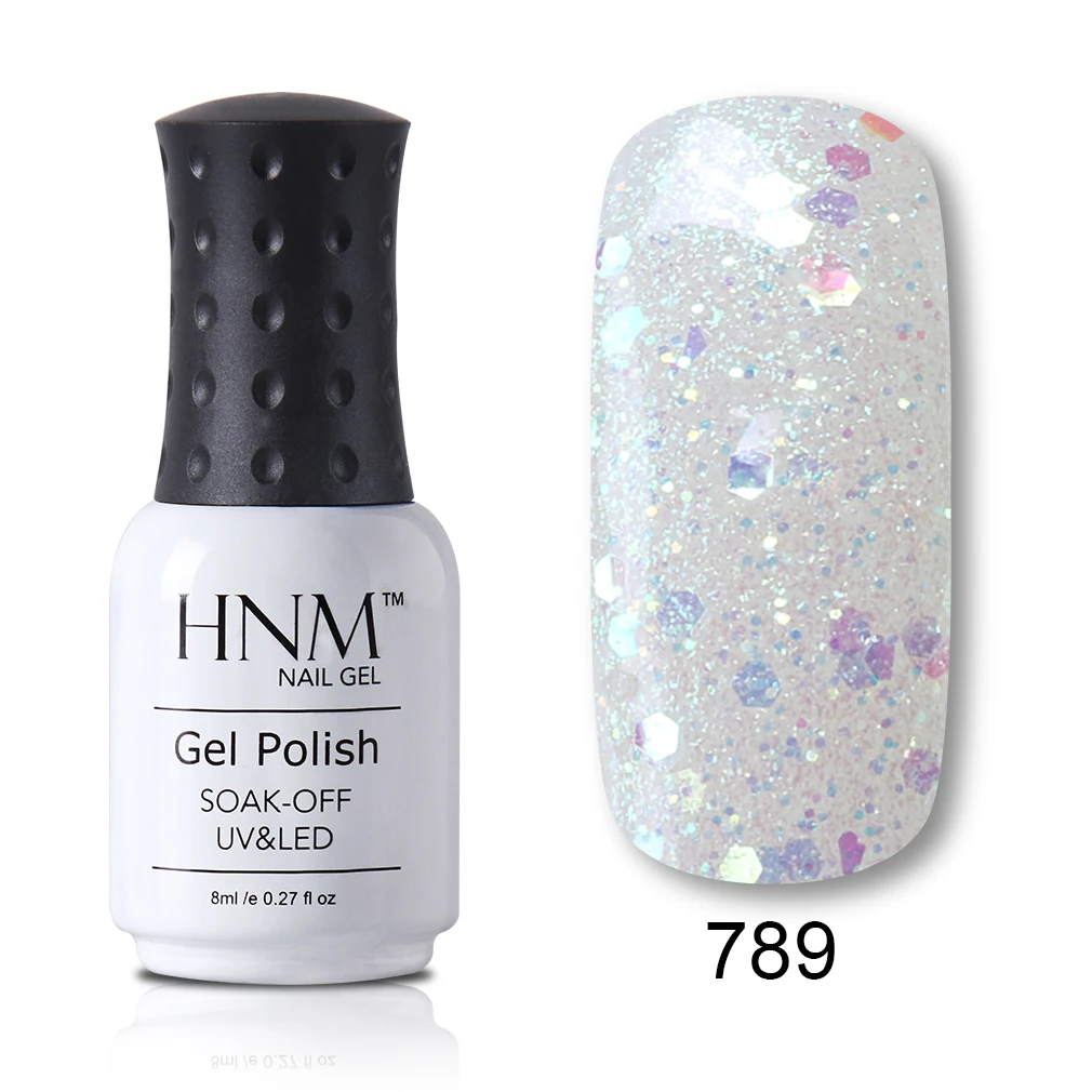 HNM 8 мл Лак для ногтей тиснение Блестящий лак для ногтей Vernis a Ongle Nagellak бриллиантовый Блестящий Гель-лак для ногтей Гибридный лак - Цвет: 789