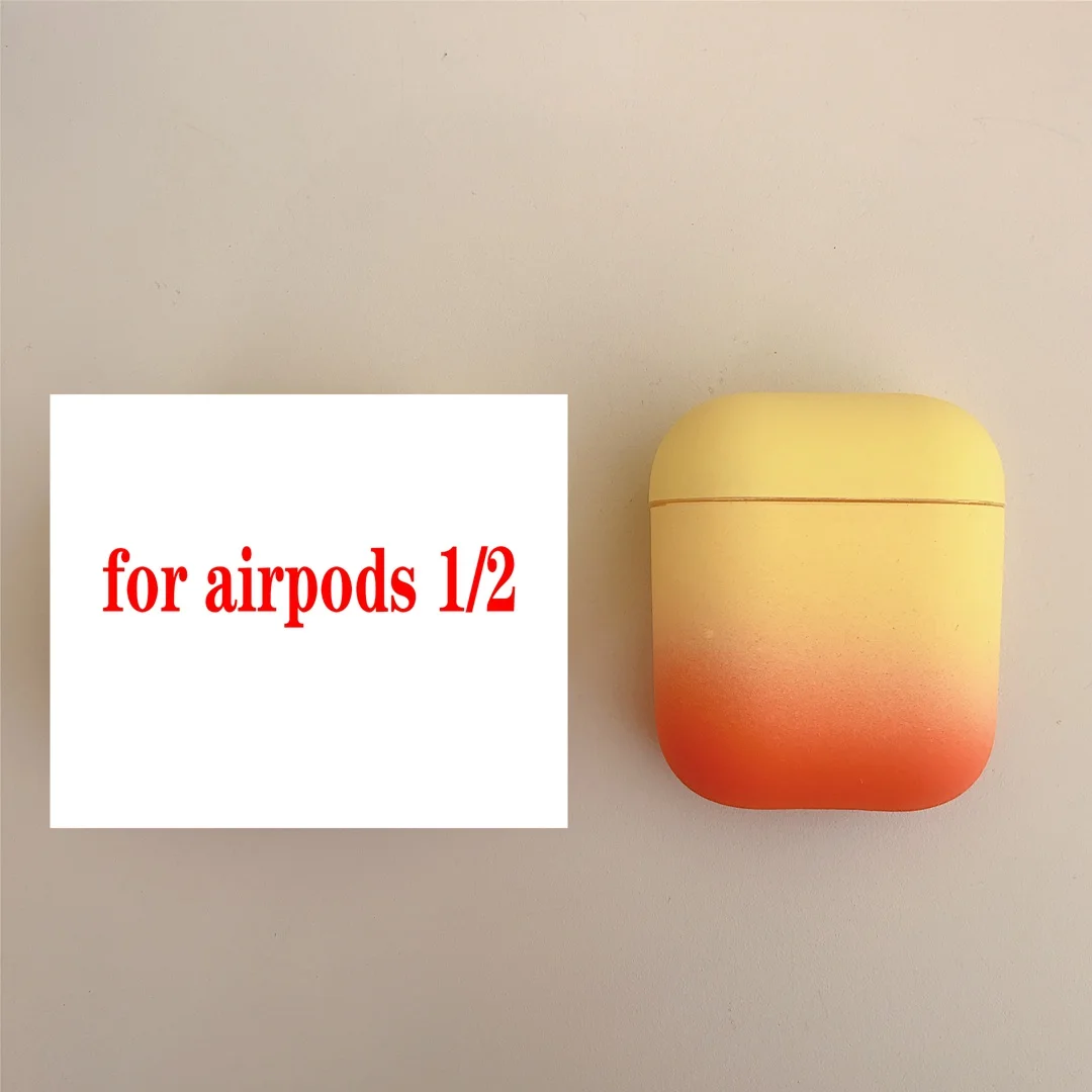 Роскошный градиентный чехол для Airpods Pro 3 AirPods 1/2 чехол для наушников Радужный жесткий защитный чехол из поликарбоната fundas для Airpods pro 3 capa - Цвет: A8