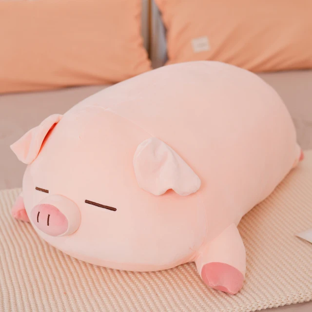 40/50/60/80cm Squish Pig Stuffed Doll Lying Plush Piggy Toy Animal Soft Plushie Pillow Cushion Kids Baby Comforting Gift 3