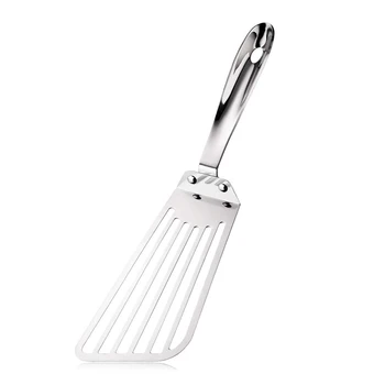 

Stainless Spatula,Elegant Fish Spatula with Long Wide Flexible Blade,Flexible Sturdy Spatula Support Easier for Flipping