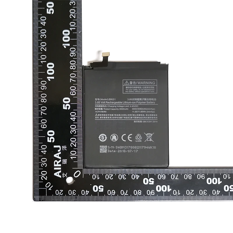 OHD высокое качество 3000 мАч BN31 батарея для Xiaomi mi 5X mi 5X красный mi Note 5A/Pro mi A1 красный mi Y1 Lite S2
