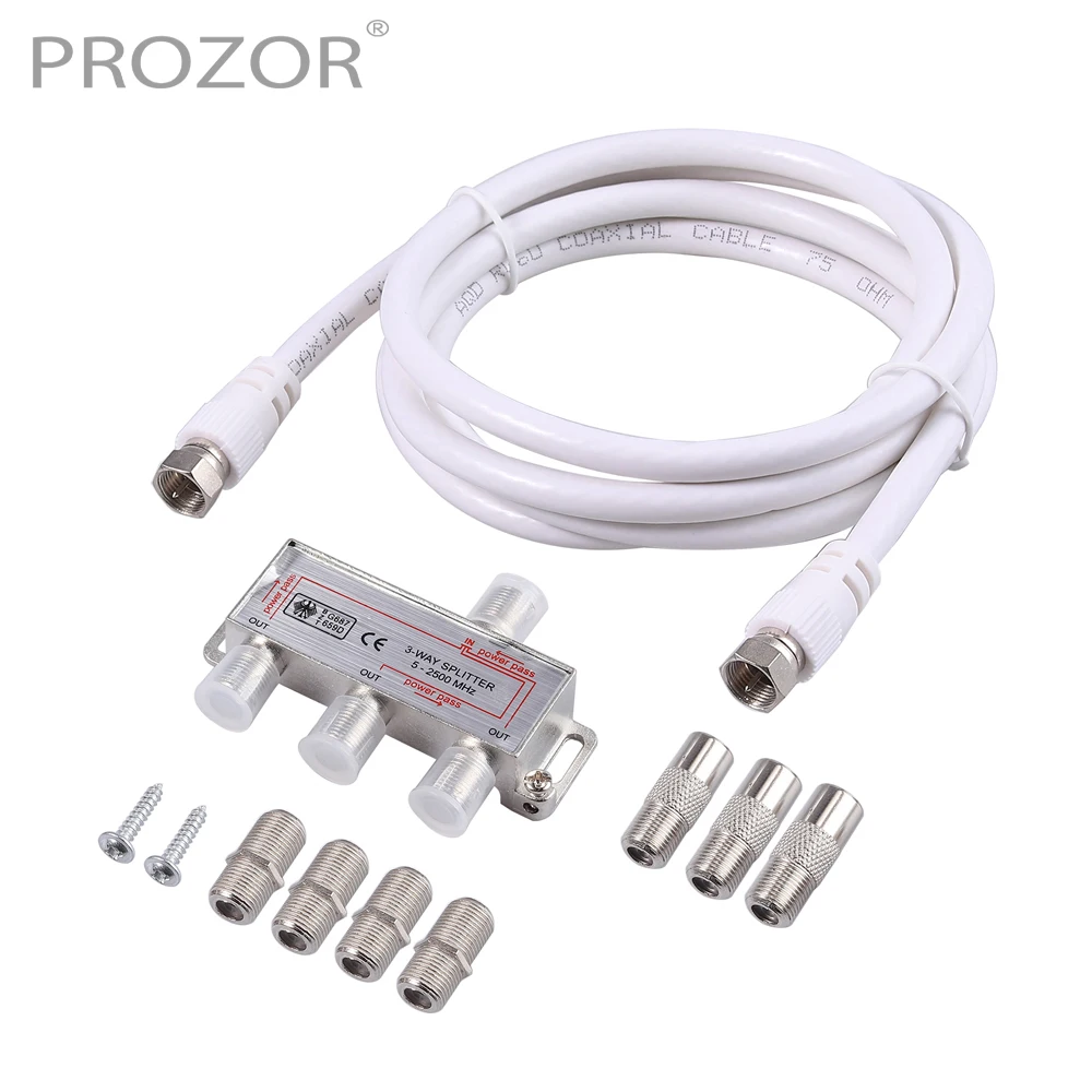 PROZOR горячая Распродажа 3 полосный цифровой сигнал сплиттера воздушный