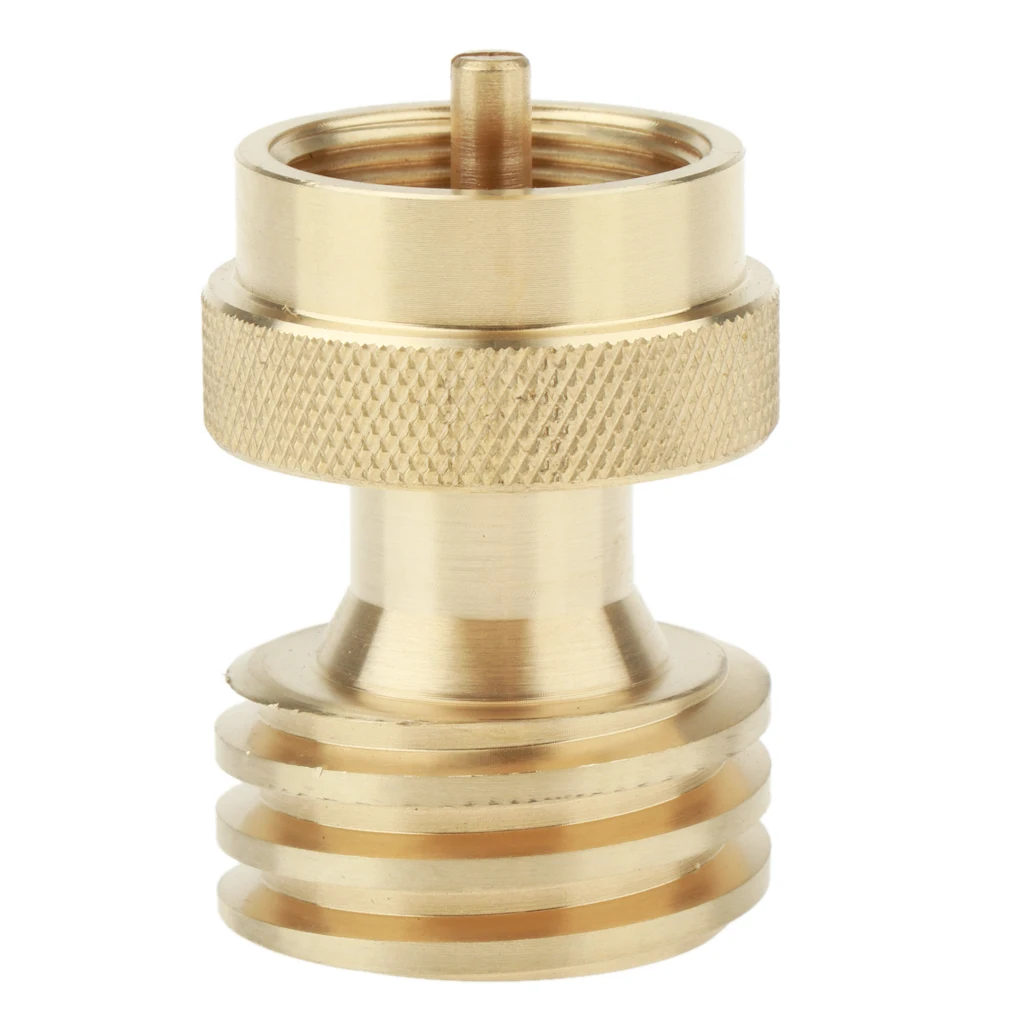 Steak Saver Adapter 1 LB Propane Gas Grill Adapter Converter for BBQ Grill Propane Tree, 1in-20 Male Throwaway Cylinder Thread