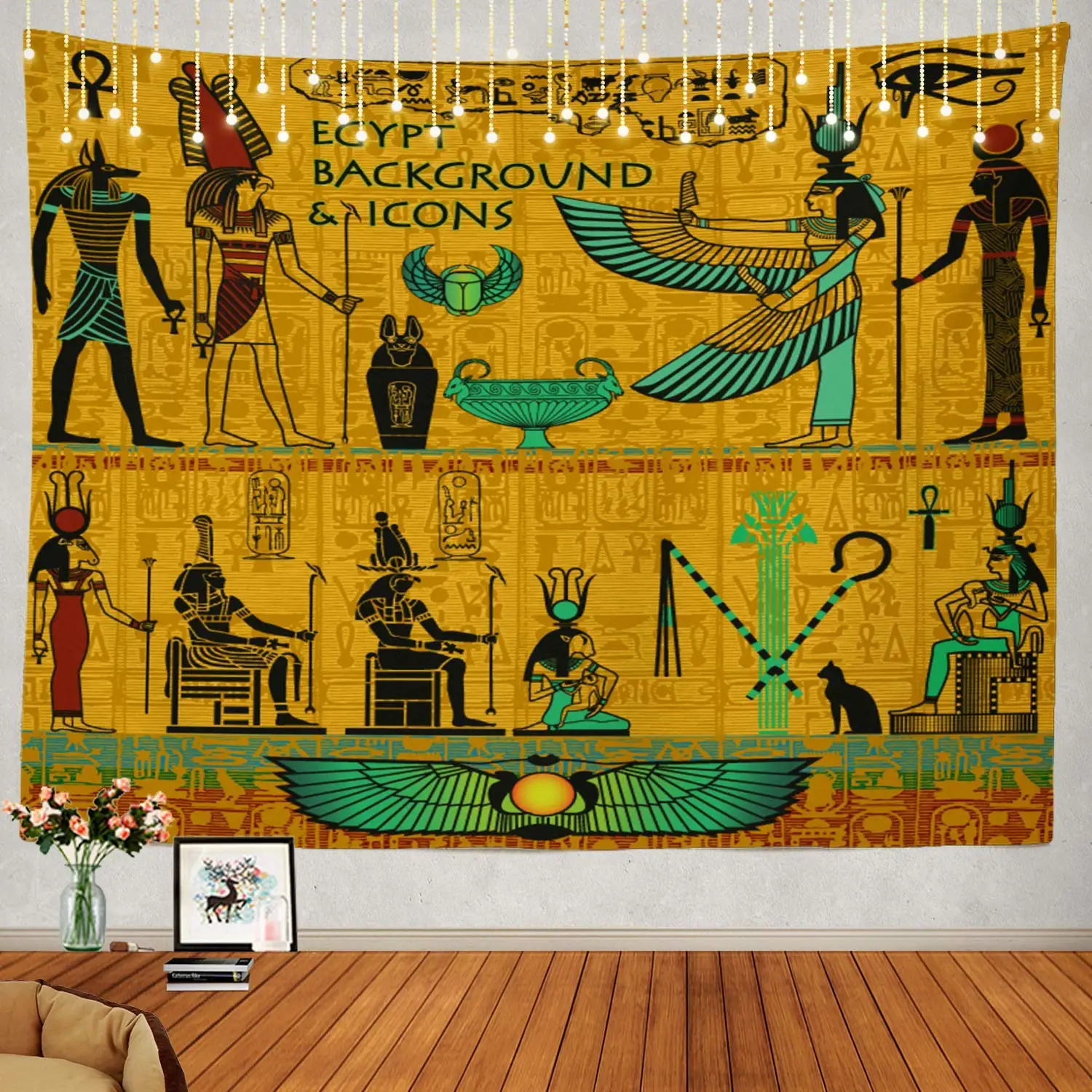 Egyptian Eye of Horus Or Ra Wall Hanging Psychedelic Tapestry Decorations | Дом и сад