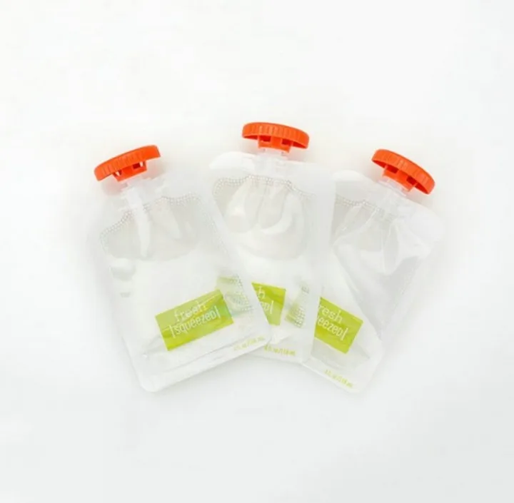 Food Supplement Fresh Storage Bag Puree Bag for Babies Single Use Packaging Dispenser Smoothie Squeeze Bags Infant Food Storage