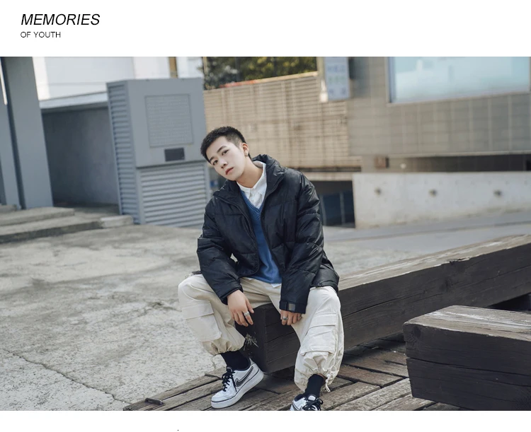 Men's Loose Winter Thickening Large Size Coat Warm Thick Jacket Outerwear Windproof Casual Japan Style Koren Style