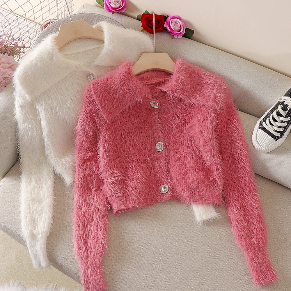 Women Fluffy Soft Sweater New Autumn 