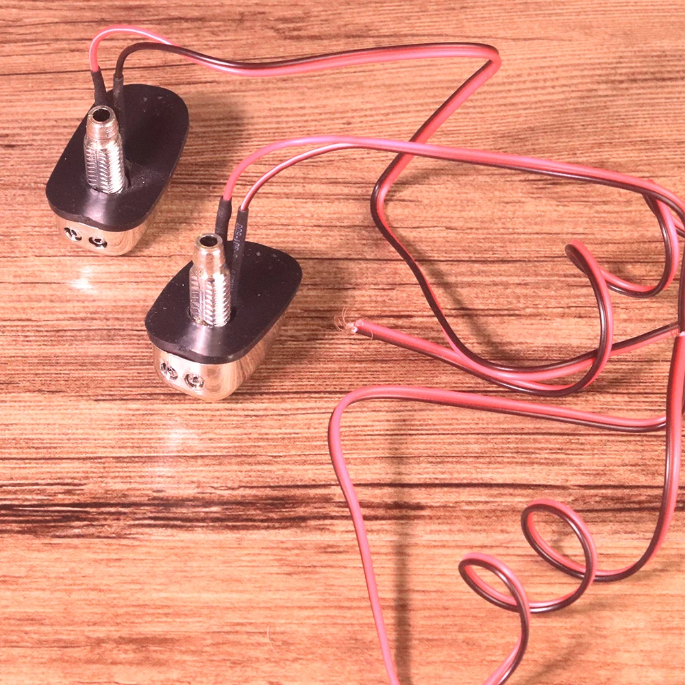 2X Universal Car LED Light Lamp Windshield Washer Wiper Jet Water Spray Nozzle Spout Wiper Washer Eye Fit for BMW HONDA FORD VW (5)