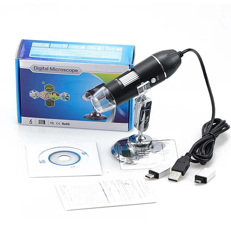 

1600x 1000x 500x electronic microscope usb microscope Micro type-c For Phone PC Magmifier Camera Digital biological microscope