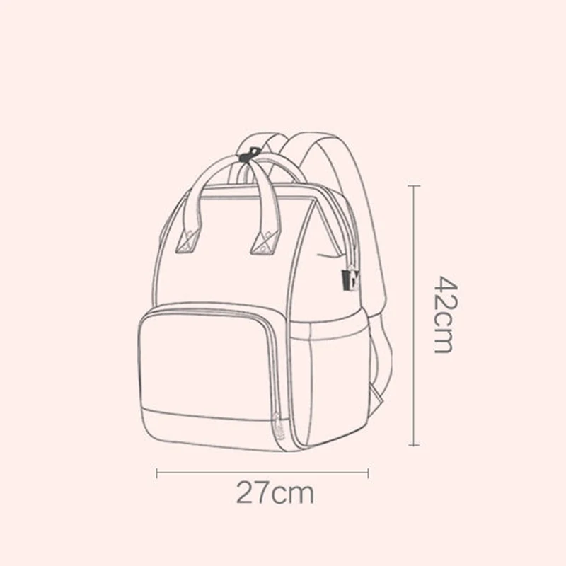 MissAbigale модная сумка для подгузников для мам и мам, Большая вместительная сумка для детей, рюкзак для мам, сумка для ухода за ребенком