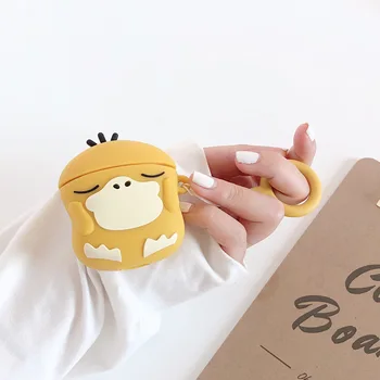 

Cartoon Headset case For Baseus W04 Pro TWS 5.0 True Headphones case funny cute duck W04 Silicone Protection Case fundas