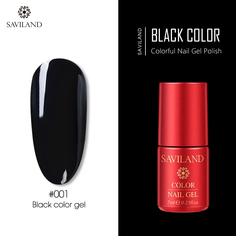 7ML BLACK GEL SAVILAND 2 в 1 лазерный Блестящий Гель-лак для ногтей Хамелеон УФ-Гель-лак для ногтей Сделай Сам черный праймер дизайн ногтей - Цвет: 7ML BLACK GEL