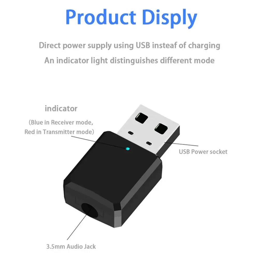 5,0 Беспроводной аудио приемник передатчик USB 2-в-1 ТВ компьютер адаптер ZF-169 Беспроводной аудио приемник