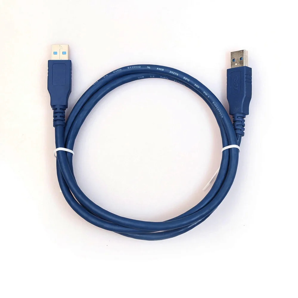 MODAO 1 метр USB 3,0 Мужской медный кабель для передачи данных на жестком диске высокоскоростной переносной Жесткий диск кабель для передачи данных 7,26 - Color: Blue