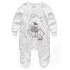 Kiddiezoom Unisex long Sleeve Causal Baby Boy Girl Rompers Soft 100%Cotton Newborn Clothing
