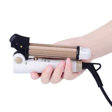 3 в 1 складной керамический выпрямитель для волос, электрическая плойка для завивки волос, многофункциональный гофрированный Утюг, кукурузная пластина, инструмент для укладки