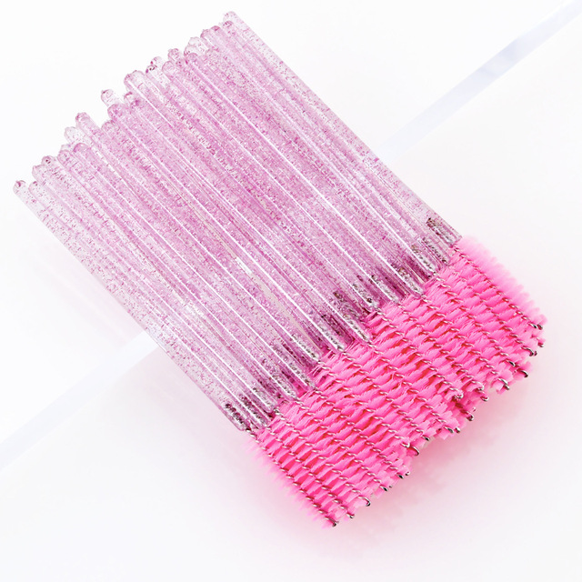 Nylon Eyelash Brush Grafting Eyelash Tool Short Mini Eyelash Comb Eyebrow Brush Makeup Tool Wholesale