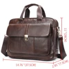 WESTAL Men's Briefcase Genuine Leather Laptop Bag 14 Men's Leather Handbags Office Bag for Men Porte Document  Bags for Man 315 2